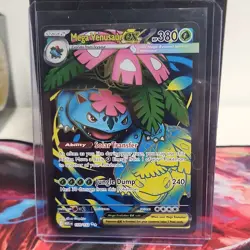 Pokemon Mega Venusaur EX Full Art Ultra Rare Holo 155/132 Me01 Card - Image 1