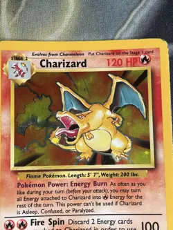 Pokemon TCG Charizard 4/102 Base Set - Holo Rare Card 1999 WOTC Vintage - Image 3