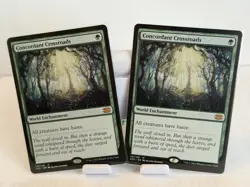 MTG Concordant Crossroads World Enchantment 2X2 Green x2 Cards - Image 1