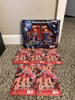 Sealed Bandai One Piece Card Illustration Box vol.6 & 5 heroine booster packs - Image 1
