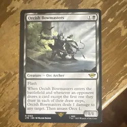 Wizards of the Coast Orcish Bowmasters Universes Beyond Creature Black Rare - Image 1