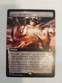 Desecrate Reality (Extended Art) #746 (NM) Commander Masters CMM Magic MTG - Image 1