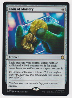 Coin Of Mastery Commander TMNT TMC 0038 R Rare Regular NM MTG Magic - Image 1
