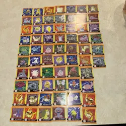 Pokemon Artbox Stickers 1999 (66 stickers) includes Pikachu, Snorlax, Eevee@ - Image 1