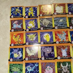 Pokemon Artbox Stickers 1999 (66 stickers) includes Pikachu, Snorlax, Eevee@ - Image 2