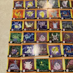 Pokemon Artbox Stickers 1999 (66 stickers) includes Pikachu, Snorlax, Eevee@ - Image 5