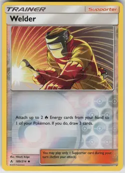 SM - Unbroken Bonds Welder #189/214 Uncommon Reverse Holo POKEMON - Image 1