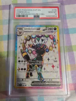 2025 POKEMON SVP EN-SV BLACK STAR PROMO #176 UMBREON EX PSA 10 - Image 3