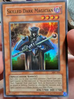 YUGIOH SKILLED DARK MAGICIAN MFC-065 SUPER UNLIMITED ED LP 1996 - Image 1