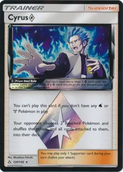Cyrus 120/156 Holo Ultra Prism Pokemon Card NM - Image 1