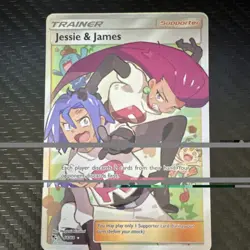 Pokemon Jessie & James 68/68 Hidden Fates Ultra Rare Full Art Holo Card 2019 - Image 1
