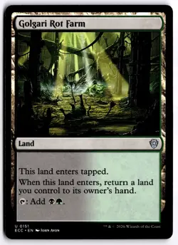 Golgari Rot Farm NM ECC Commander: Lorwyn Eclipsed MTG - Image 1