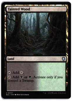 Tainted Wood NM BLC Commander: Bloomburrow MTG - Image 1