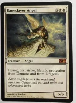 MTG - Angelo Flagellatore / Baneslayer Angel - M10 Magic 2010 ENG (EX) - Image 1