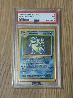 2000 BLASTOISE HOLO BASE SET 2 PSA 7 POKEMON GEM #2 NEAR MINT - Image 1