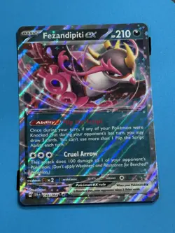 Pokemon TCG Fezandipity ex 038/064 Shrouded Fable Double Rare Holo NM - Image 1