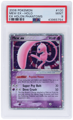 2006 Pokemon Ex Holon Phantoms Mew Ex Holo #100 PSA 9 - Image 1