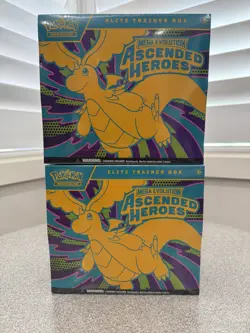 Pokemon Mega Evolution Ascended Heroes Factory Sealed ETB Elite Trainer Box x 2 - Image 1