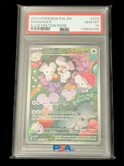 PSA 10 2023 POKEMON PAL EN-PALDEA EVOLVED ILLUSTRATION RARE #226 MAUSHOLD - Image 1