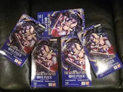 Lot 5x One Piece OP14 THE AZURE SEA’S SEVEN Blister Packs Sealed - Image 1