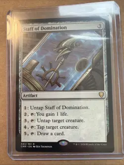 Staff of Domination Commander Legends Regular. Mtg. Nm - Image 1