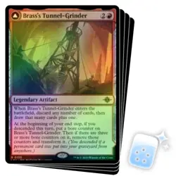 FOIL BRASS'S TUNNEL-GRINDER X4 The Lost Caverns Of Ixalan LCI Magic MTG CARD - Image 1