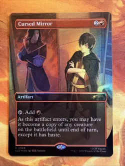 MTG Foil Borderless Cursed Mirror Secret Lair X Avatar: The Last Airbender NM!! - Image 1