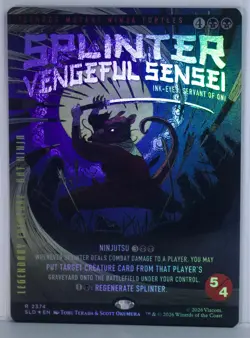 Splinter, Vengeful Sensei [New, Near Mint] *Foil* {TMNT SLD} - Image 1