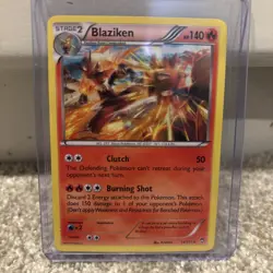 Pokemon TCG Blaziken 14/111 Holo Rare XY Furious Fists LP+/NM - Image 1