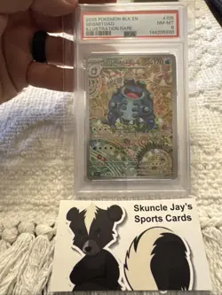 2025 POKEMON BLK EN-BLACK BOLT ILLUSTRATION RARE #105 SEISMITOAD PSA 8 - Image 1