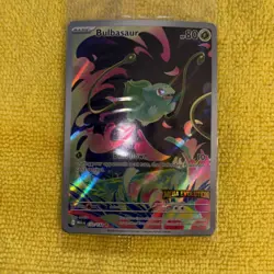 Pokemon TCG Bulbasaur 133/132 Secret Rare Mega Evolution Set – Mint Condition - Image 1