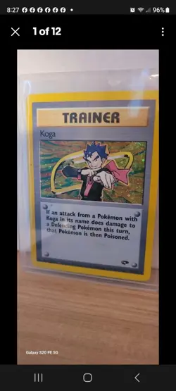 Pokemon TCG Koga Gym Challenge Trainer Holo - Image 1