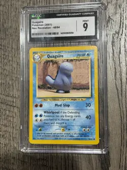 Quagsire 48/64 Pokemon TCG Neo Revelation CGC 9 Vintage - Image 1