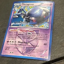 Pokemon Card Metagross BW75 Black Star Promo Stamped Holo Plasma Freeze. NM+ - Image 2