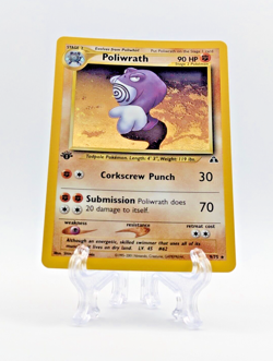 Pokemon TCG - Poliwrath 9/75 - Holo SWIRL 1st Edition Neo Discovery Near Mint NM - Image 1