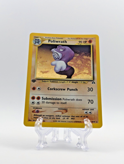 Pokemon TCG - Poliwrath 9/75 - Holo SWIRL 1st Edition Neo Discovery Near Mint NM - Image 4