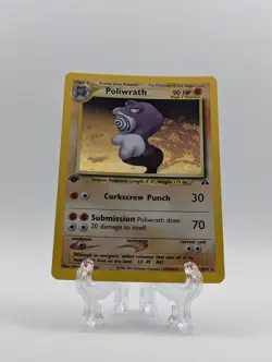 Pokemon TCG - Poliwrath 9/75 - Holo SWIRL 1st Edition Neo Discovery Near Mint NM - Image 5