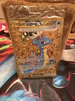 Pokemon TCG: Scarlet & Violet Lapras EX 164 Promo - Near Mint Pokemon TCG Gold - Image 3