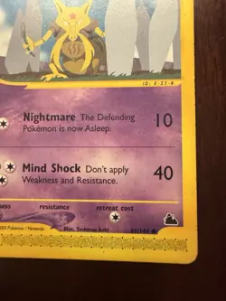 MP Kadabra 69/144 Skyridge Regular Common 2003 Nintendo Pokemon Card - Image 4