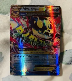 Pokemon TCG Primal Kyogre EX (Alpha) 55/160 XY - Primal Clash Rare Art Holo Card - Image 1