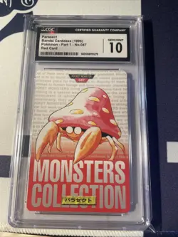 Pokemon Carddass vending 1996 Parasect No.47 Monsters Collection Red - Image 1