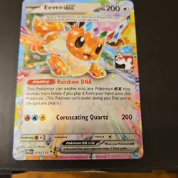 Pokemon Eevee Ex 075/131 Prize Pack Series Double Rare Holo Promo Card - Image 1