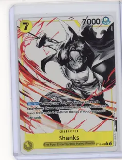 One Piece Card Game The Three Brothers #ST13-009 Shanks Alt Art English - Image 1