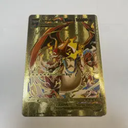 Charizard Ash Bond Form V max Gold Foil Fan Art Card Hp10000🔥🔥🔥 - Image 1