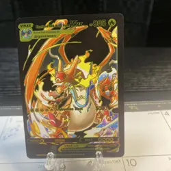 Charizard Ash Bond Form VMAX Hp985 Black And Red Foil, Fan Art Card🔥🔥🔥 - Image 1