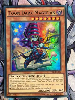 Toon Dark Magician TDIL-EN032 First Edition SUPER RARE YuGiOh CARD - Image 1
