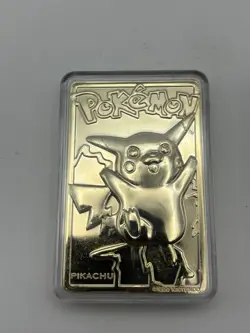 Pokemon 1999 Burger King Trading Cards 23K Gold-Plated, Set Pikachu And Mewtwo - Image 2