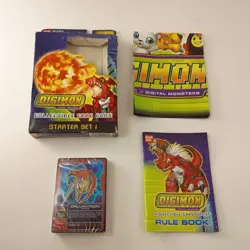 Digimon Digital Monsters Collectible Card Game Starter Set 1 Sealed Cards WTRDMG - Image 1
