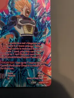 SS2 Vegeta Charging Rage BT24-013 SPR Beyond Generations Dragon Ball Super Card - Image 2