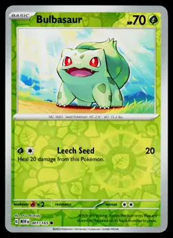 Bulbasaur 001/165 Miscellaneous Cards & Products Reverse Cosmos Holo #2 - Image 1